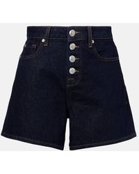 7 For All Mankind - Shorts Kori De Denim De Tiro Alto - Lyst