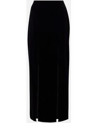 Nina Ricci - Cotton Velvet Maxi Skirt - Lyst
