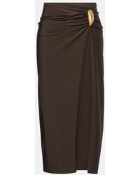 Jonathan Simkhai - Eiana Applique Ruched Midi Skirt - Lyst