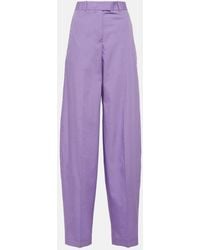 The Attico - Jagger High-Rise Wide-Leg Pants - Lyst