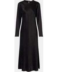 Asceno - Salina Silk Charmeuse Maxi Dress - Lyst