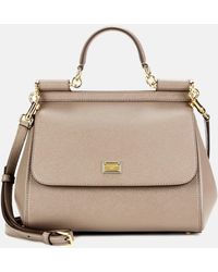 Dolce & Gabbana - Sicily Medium Leather Shoulder Bag - Lyst