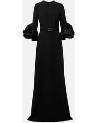 Safiyaa - Vestido De Fiesta De Crepe Con Cinturon - Lyst