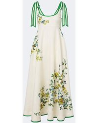 ALÉMAIS - Phyllis Floral Linen Maxi Dress - Lyst