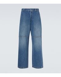 Plan C - Faded Wide-Leg Jeans - Lyst