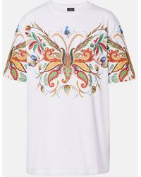 Etro - Printed Cotton Jersey T-Shirt - Lyst