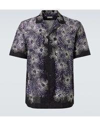 Dries Van Noten - Embroidered Cotton Bowling Shirt - Lyst