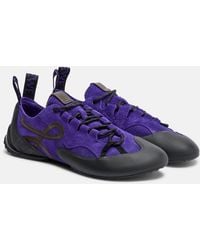 Loewe - Grip Anagram Suede Sneakers - Lyst