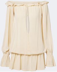 AYA MUSE - Cryo Ruffled Minidress - Lyst