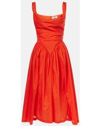 Vivienne Westwood - Sunday Cotton And Silk Midi Dress - Lyst