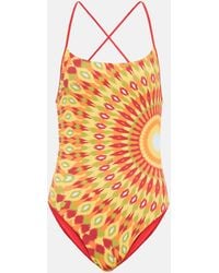 Valentino - Printed Swimsuit - Lyst