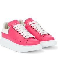 Alexander McQueen Sneakers aus Leder - Pink