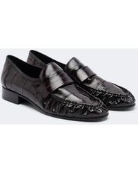 The Row - Soft Eel Leather Loafers - Lyst