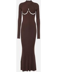 Dion Lee - Double Underwire Ribbed-knit Maxi Dress - Lyst