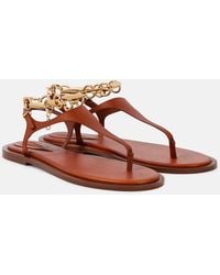 Zimmermann - Wild Leather Thong Sandals - Lyst