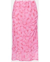 Dries Van Noten - Jupe Midi Imprimee - Lyst