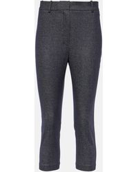 Magda Butrym - High-rise Wool And Cotton Cropped Pants - Lyst