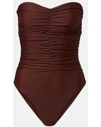 JADE Swim - Yara Ruched Swimsuit - Lyst