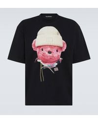 Acne Studios - Printed Cotton Jersey T-shirt - Lyst