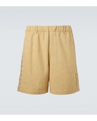 Commas - Embroidered Shorts - Lyst