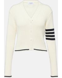 Thom Browne - Cropped Cable-knit Wool Sweater Vest - Lyst