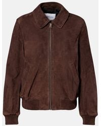 Yves Salomon - Suede Bomber Jacket - Lyst