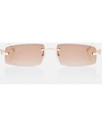 Cartier - Panthere De Cartier Rectangular Sunglasses - Lyst