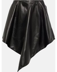 Alaïa - Minirock Aus Leder - Lyst