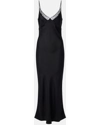 The Row - Barina Lace-Trimmed Silk Slip Dress - Lyst
