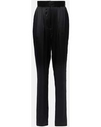 TOVE - Remi High-rise Silk Straight Pants - Lyst