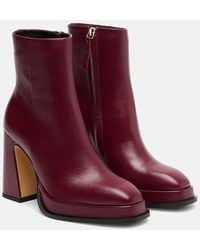 Souliers Martinez - Nova Chueca 95 Leather Ankle Boots - Lyst