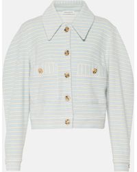Nina Ricci - Striped Cotton Blend Jacket - Lyst