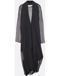 MM6 by Maison Martin Margiela - Vestido Midi Drapeado - Lyst
