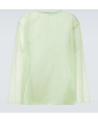 Dries Van Noten - Oversized Sheer Top - Lyst