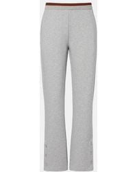 Gucci - Web Stripe Cotton-Blend Jersey Sweatpants - Lyst