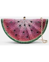 Judith Leiber - Clutch Watermelon Slice Mit Kristallen - Lyst