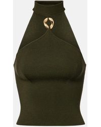Jonathan Simkhai - Renlen Halterneck Wool Top - Lyst