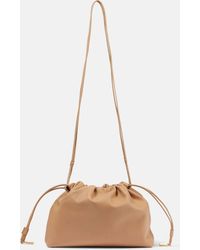 The Row - Angy Cream Leather Bag - Lyst