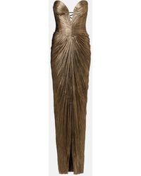 Maria Lucia Hohan - Alessandra Gathered Silk Bustier Gown - Lyst