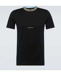 Givenchy - Camiseta de punto fino de algodon - Lyst