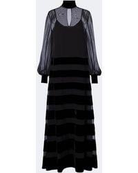 Max Mara - Elegante Silk Georgette Gown - Lyst