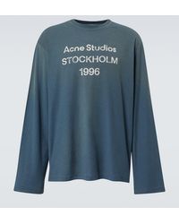 Acne Studios - Logo Cotton And Hemp T-Shirt - Lyst