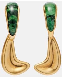 KHAITE - Cyclone 18Kt-Plated Drop Earrings - Lyst