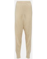 The Row - Dalbero Linen And Silk Tapered Pants - Lyst