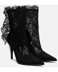McQueen - Heron 105 Lace Ankle Boots - Lyst