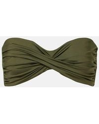 Johanna Ortiz - Sea Sprite Gathered Bandeau Bikini Top - Lyst