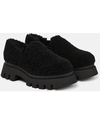 Dorothee Schumacher - Furry Chic Shearling Platform Loafers - Lyst