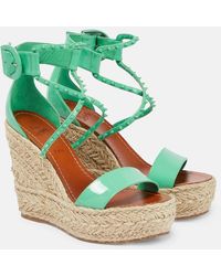 Christian Louboutin - Chocazeppa 120 Embellished Wedge Sandals - Lyst