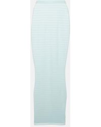 Alaïa - Striped Maxi Skirt - Lyst