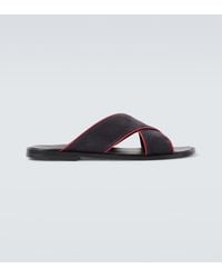 Manolo Blahnik - Otawi Suede Sandals - Lyst